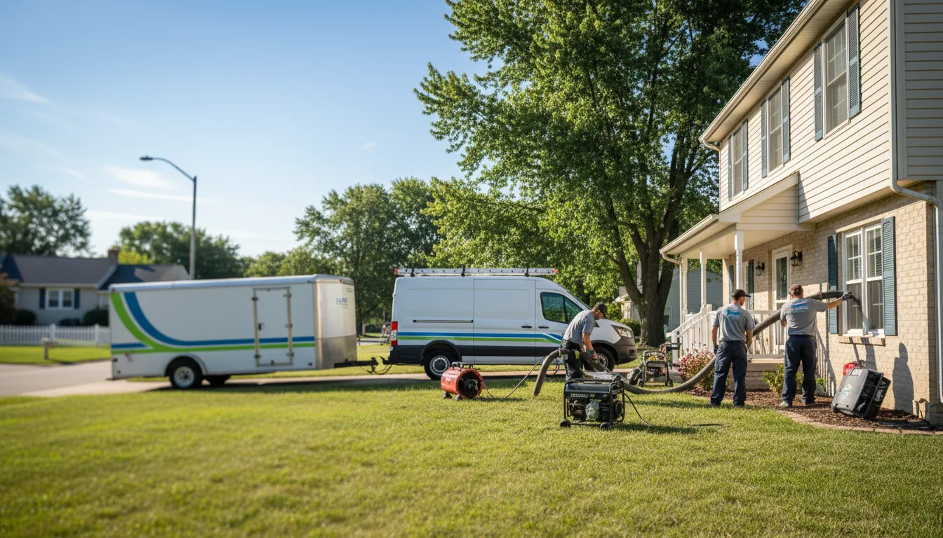 Flooded Basement Restoration And Cleanup With Repair in Valmeyer, IL near me
